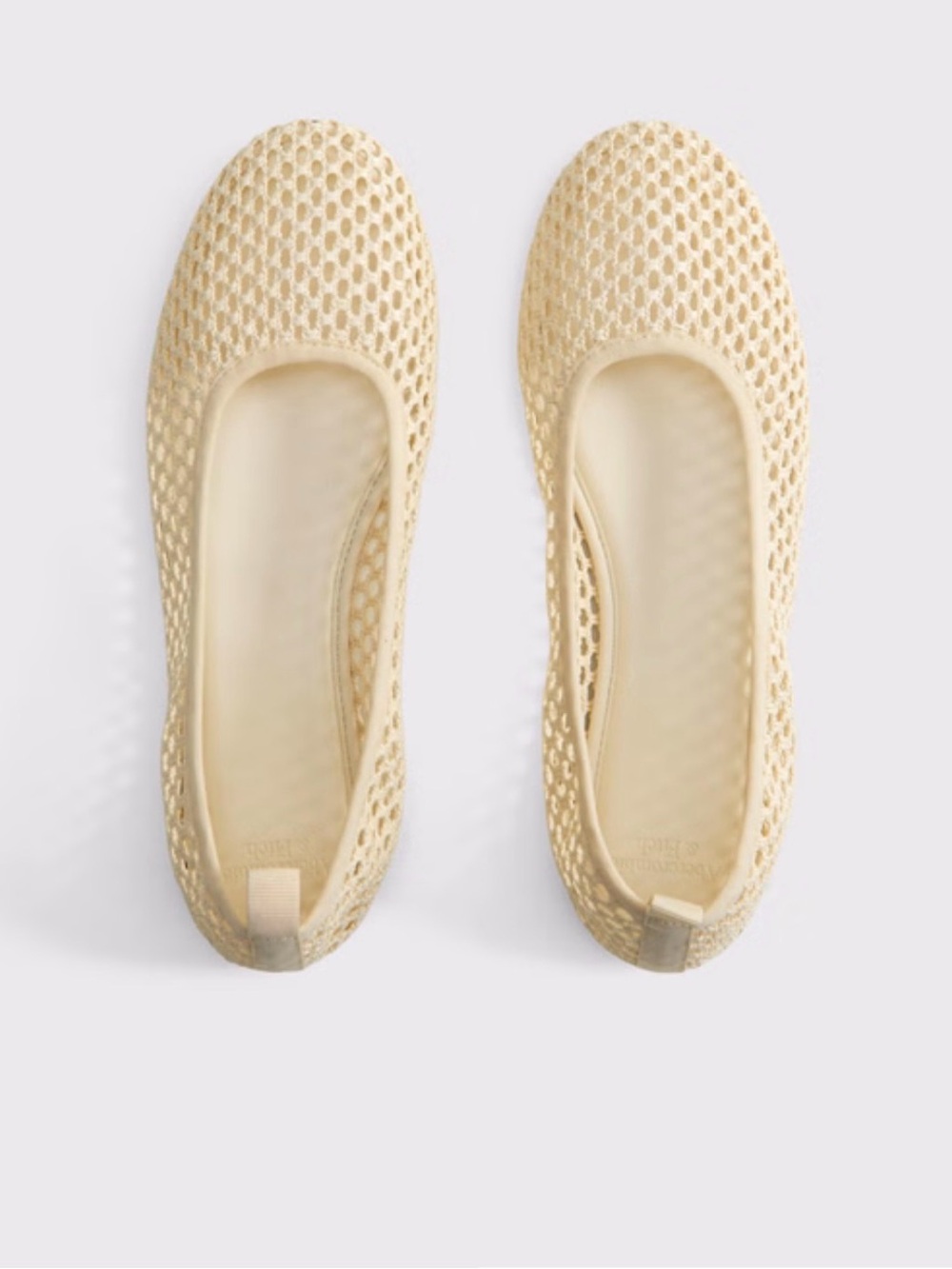 Abercrombie & Fitch Cream Knit Ballet Flat - Picture 2 of 5